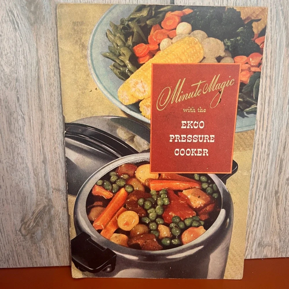 Vtg 1945 Ekco Pressure Cooker Minute Magic Cookbook Instruction Manual Booklet